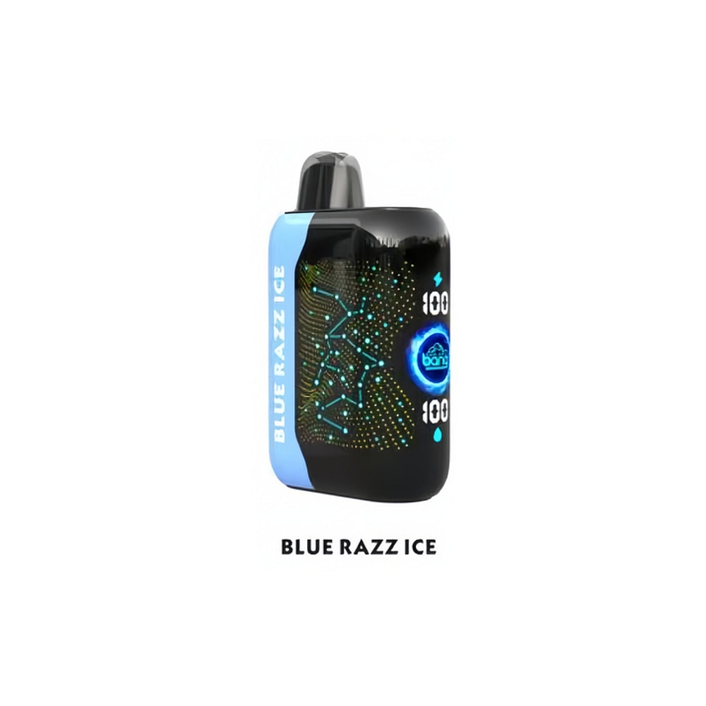Dispositivo de vapeo desechable Blue Razz Ice.