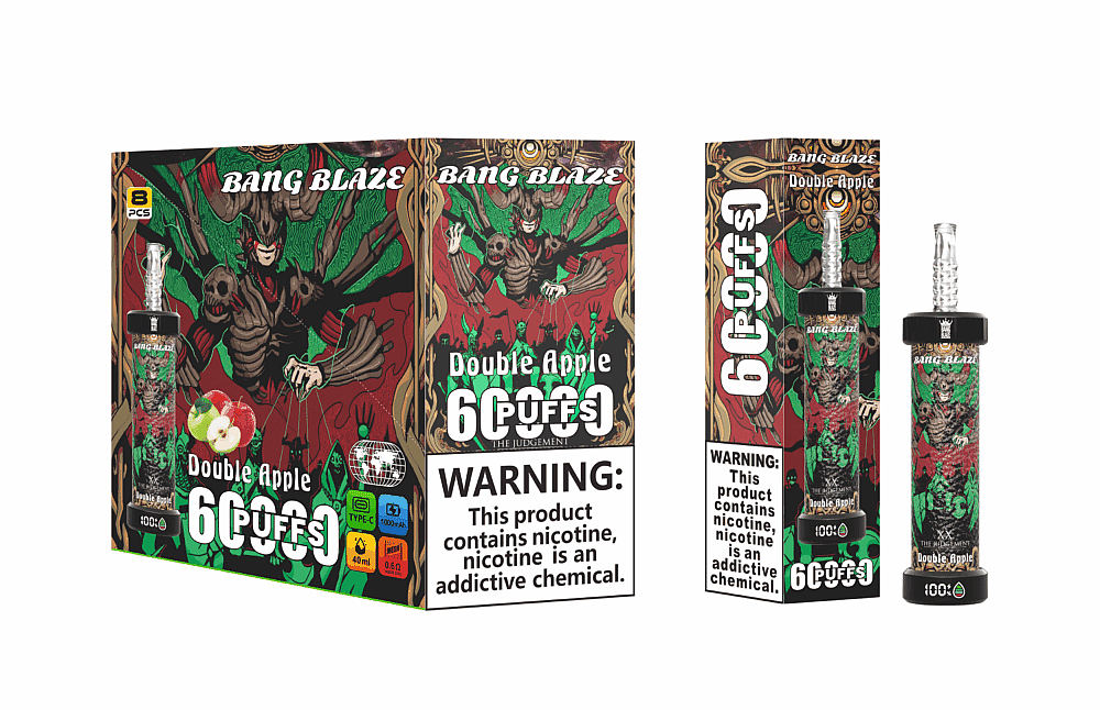 Bang Blaze 60000 Puffs Einweg-Vape – 1000 mAh, LED-Anzeige, 40 ml, 0,6 Ω Spule