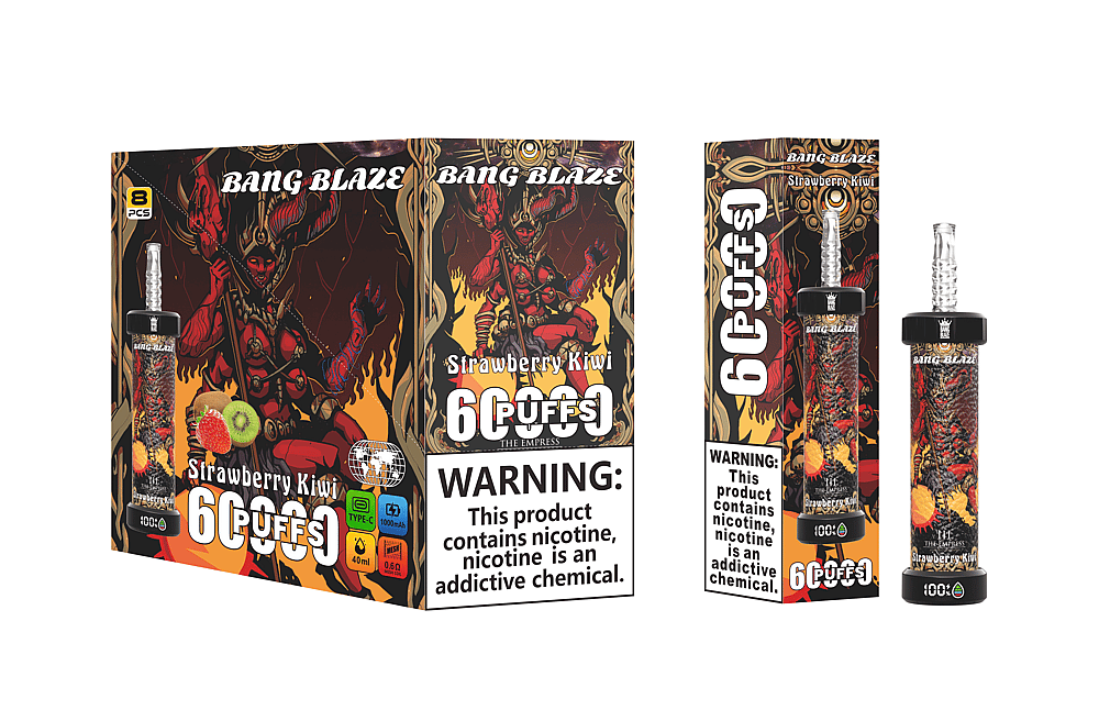 Bang Blaze 60000 Puffs Disposable Vape – 1000Mah, Led Display, 40Ml, 0.6Ω Coil