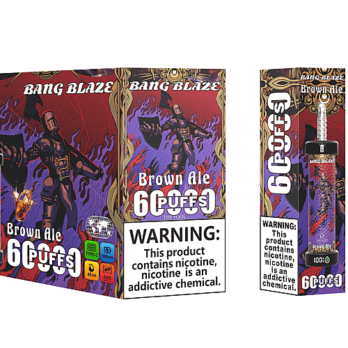 Bang Blaze 60000 Puffs Disposable Vape – 1000Mah, Led Display, 40Ml, 0.6Ω Coil