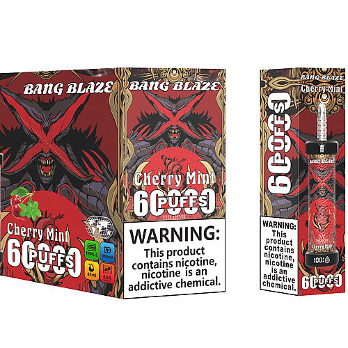 Bang Blaze 60000 Puffs Disposable Vape – 1000Mah, Led Display, 40Ml, 0.6Ω Coil