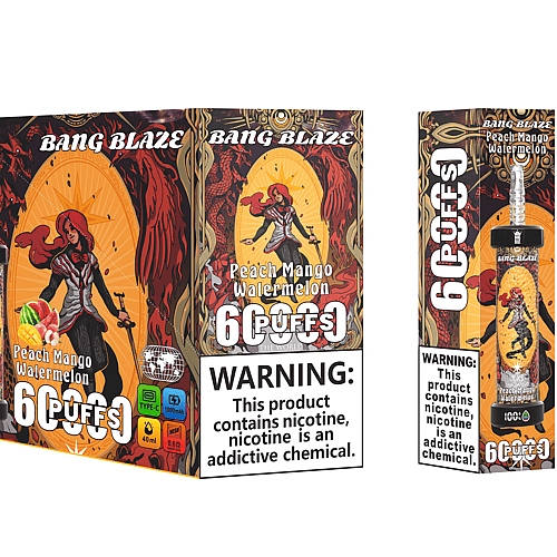 Bang Blaze 60000 Puffs Disposable Vape – 1000Mah, Led Display, 40Ml, 0.6Ω Coil