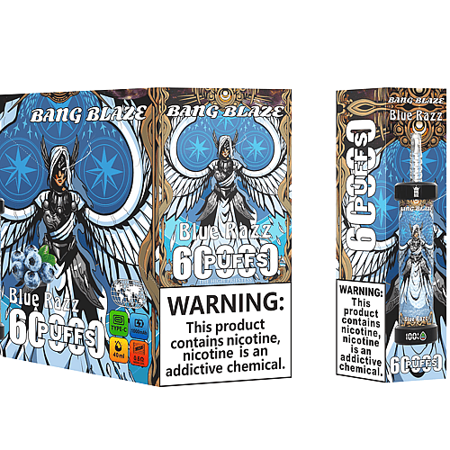 Bang Blaze 60000 Puffs Disposable Vape – 1000Mah, Led Display, 40Ml, 0.6Ω Coil