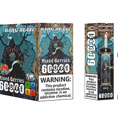 Bang Blaze 60000 Puffs Einweg-Vape – 1000 mAh, LED-Anzeige, 40 ml, 0,6 Ω Spule